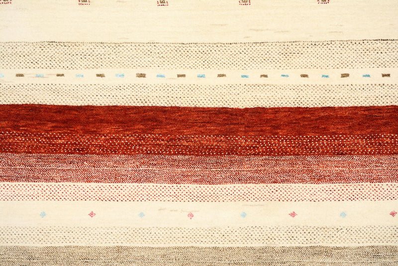 Indo Loribaft Teppich 254x342cm - Wollteppich - hellbeige