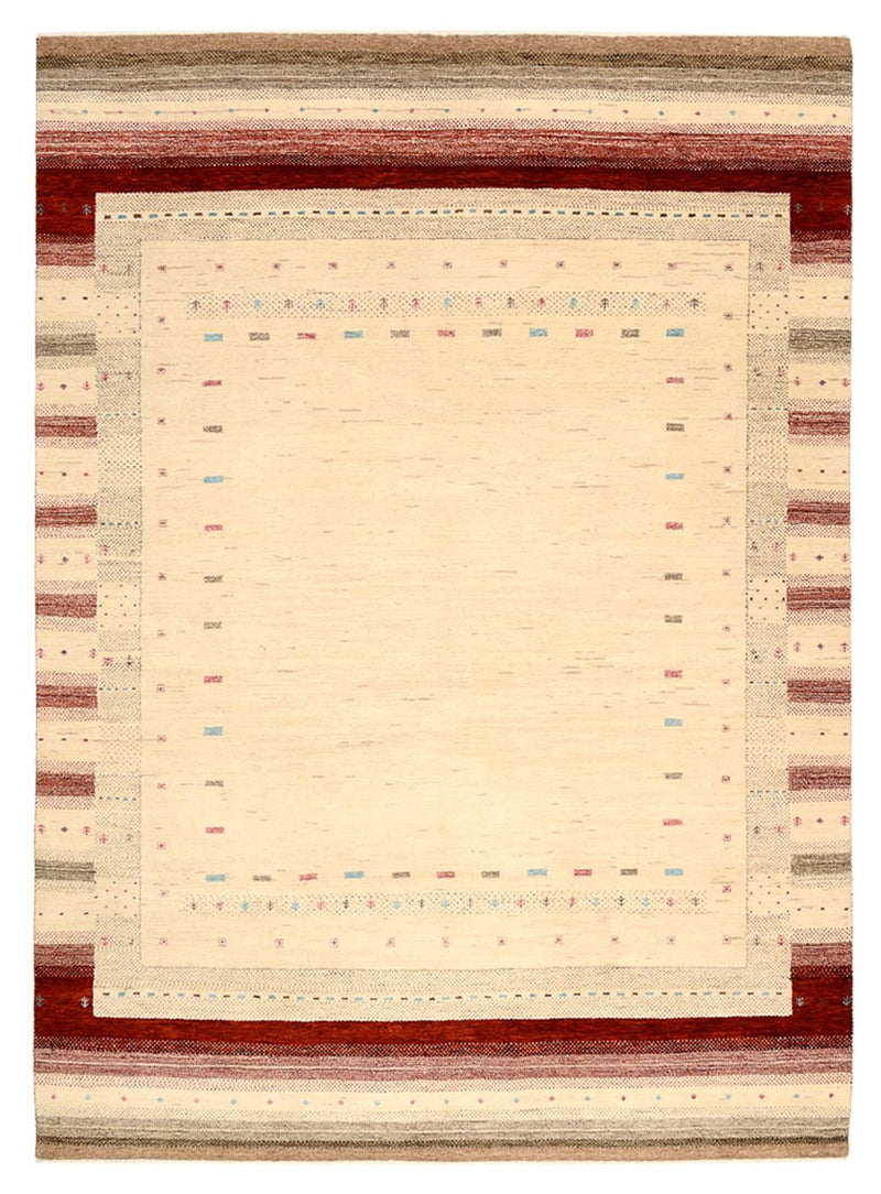 Gabbeh Teppich - Loribaft Indus - 174 x 238 cm - hellbeige