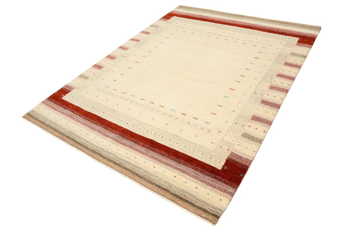 Gabbeh Teppich - Loribaft Indus - 174 x 238 cm - hellbeige
