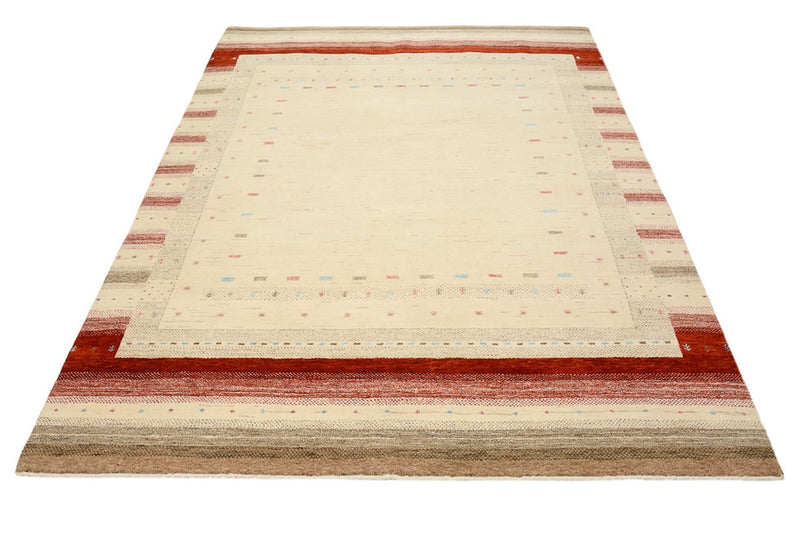 Gabbeh Teppich - Loribaft Indus - 174 x 238 cm - hellbeige