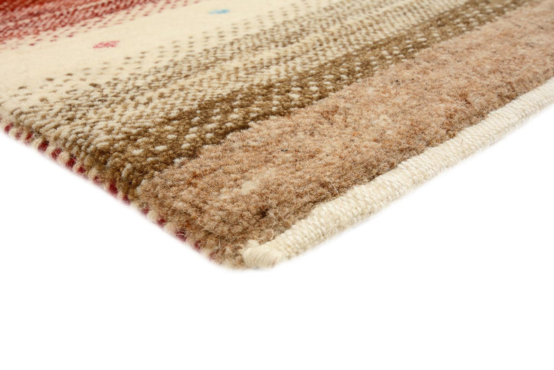 Indo Loribaft Teppich 175x240cm - Wollteppich - hellbeige