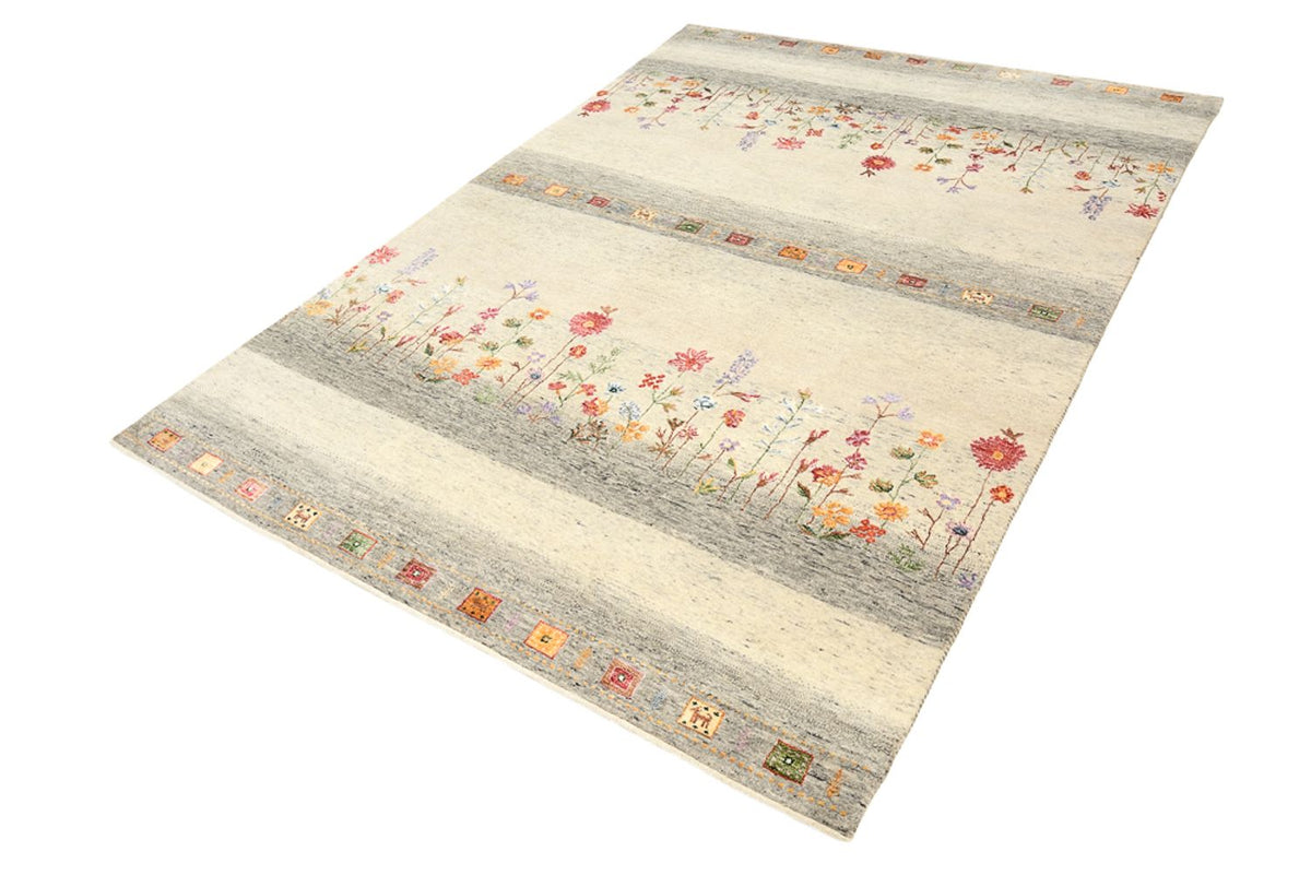 Gabbeh Teppich - Loribaft Indus - 173 x 244 cm - hellbeige