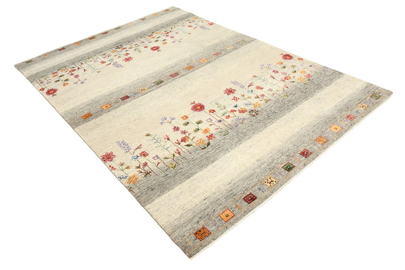 Gabbeh Teppich - Loribaft Indus - 173 x 244 cm - hellbeige