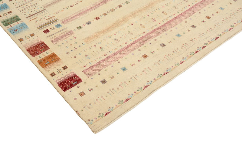 Indo Loribaft Teppich 171x246cm - Wollteppich - mehrfarbig
