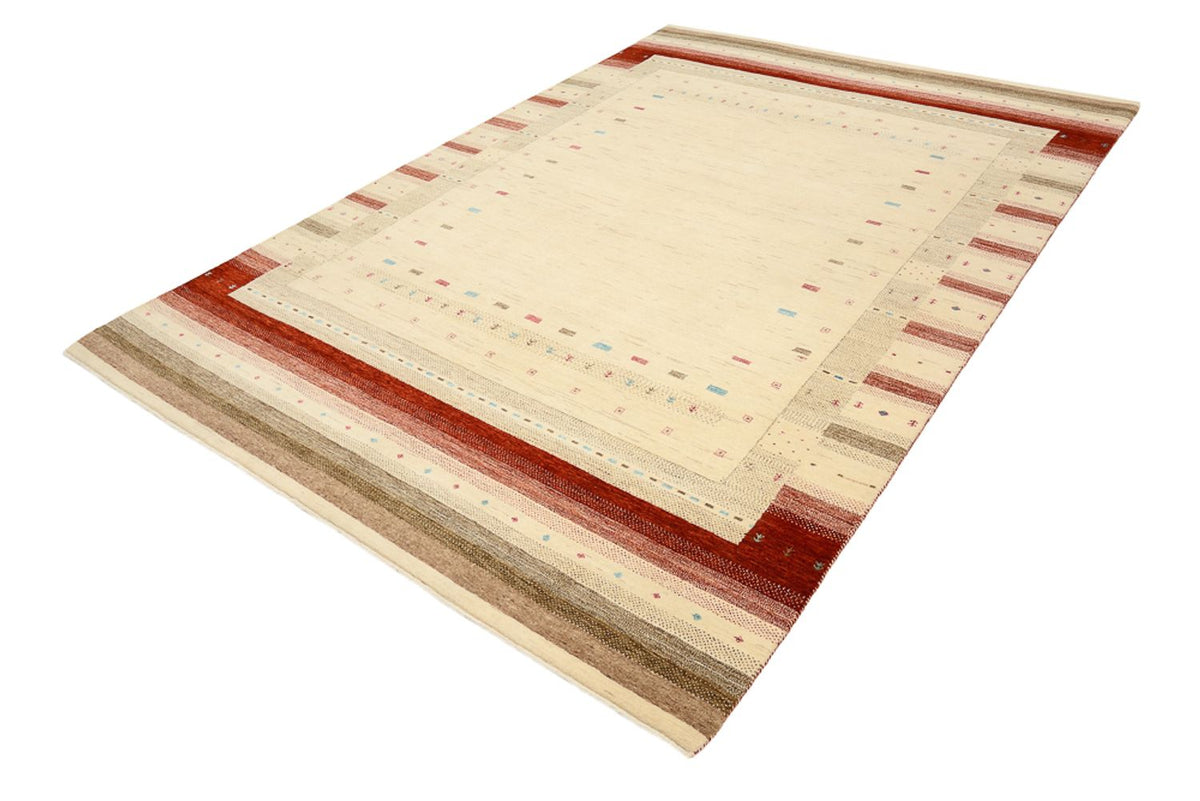 Gabbeh Teppich - Loribaft Indus - 203 x 296 cm - hellbeige