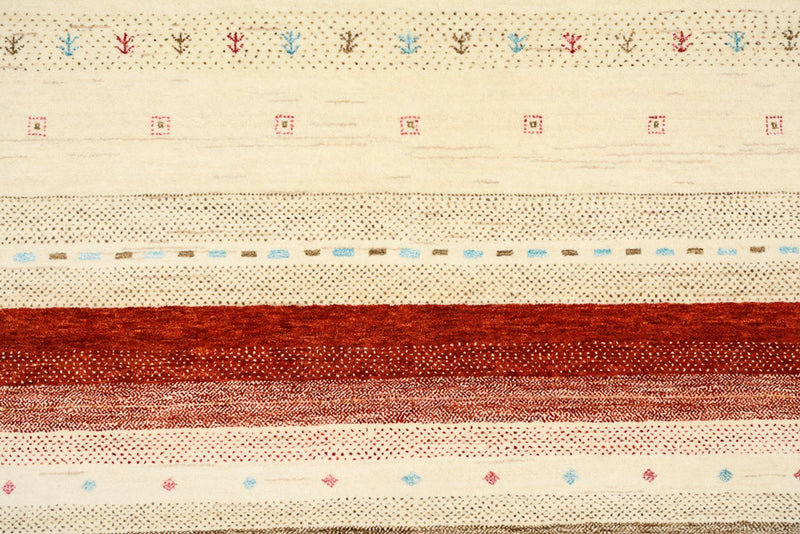 Gabbeh Teppich - Loribaft Indus - 203 x 296 cm - hellbeige