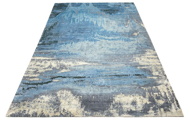 Designer Teppich - 306 x 430 cm - dunkelblau