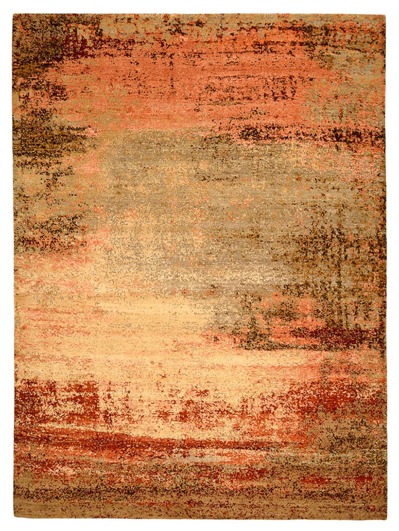 Designer Teppich 274x366cm - mehrfarbig
