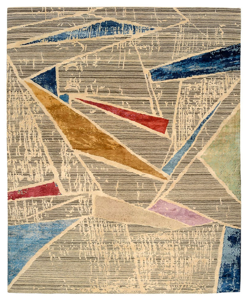 Designer Teppich - 246 x 303 cm - mehrfarbig