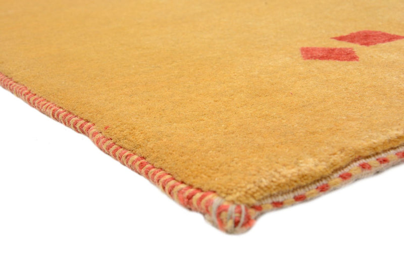 Loribaft Teppich Perser 87x241cm - Orientteppich - senfgelb