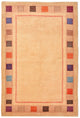 Gabbeh Teppich - Loribaft Perser 104 x 158 cm - gelb