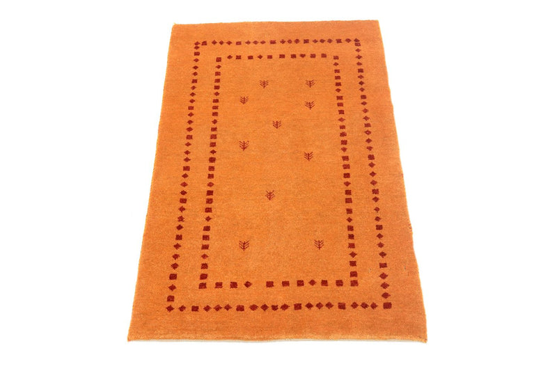 Gabbeh Teppich - Loribaft Perser 62 x 98 cm - orange