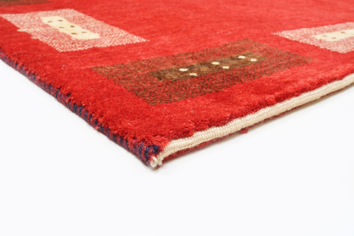 Gabbeh Teppich - Loribaft Perser 104 x 166 cm - rot