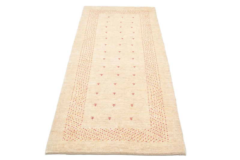 Gabbeh Teppich - Loribaft Perser 84 x 197 cm - natur