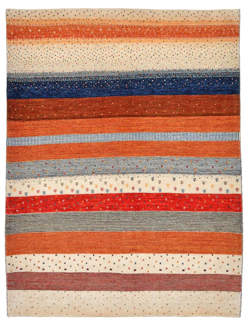 Gabbeh Teppich - Loribaft Perser 160 x 213 cm - mehrfarbig
