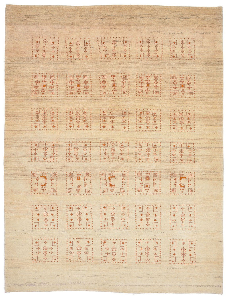 Gabbeh Teppich - Loribaft Perser 148 x 198 cm - natur