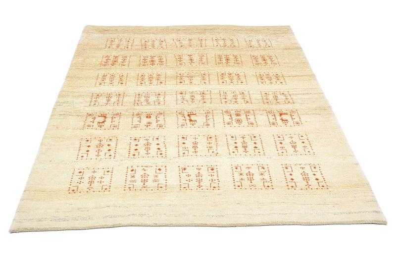 Gabbeh Teppich - Loribaft Perser 148 x 198 cm - natur