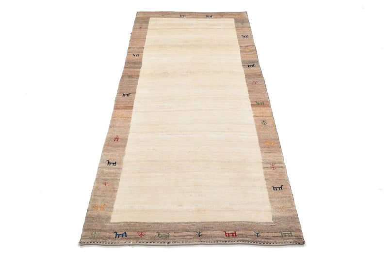 Gabbeh Teppich - Loribaft Perser 87 x 205 cm - sand