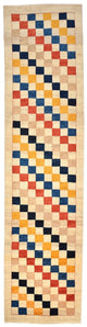 Gabbeh Teppich - Loribaft Perser 93 x 381 cm - mehrfarbig