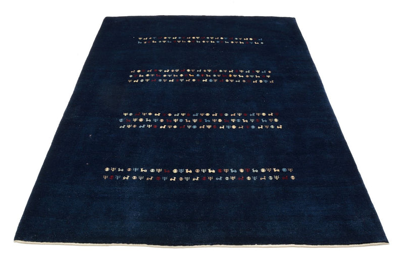 Gabbeh Teppich - Loribaft Perser 154 x 209 cm - blau
