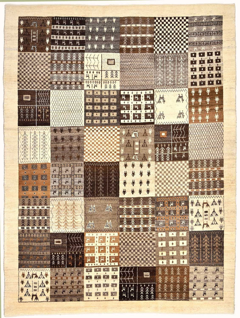 Loribaft Teppich Perser 187x247cm - Orientteppich - braun