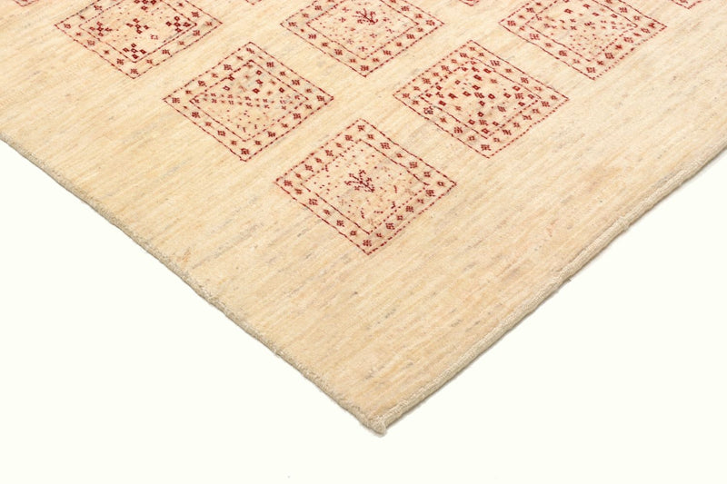 Gabbeh Teppich - Loribaft Perser 141 x 211 cm - beige