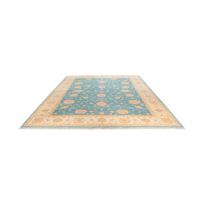 Ziegler Teppich 255x353cm - Orientteppich - blau