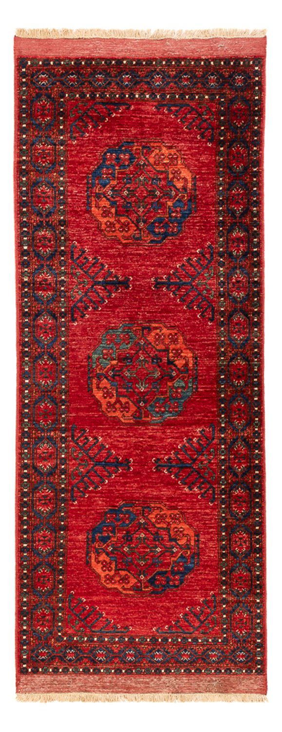 Läufer Afghan - 80 x 207 cm - rot