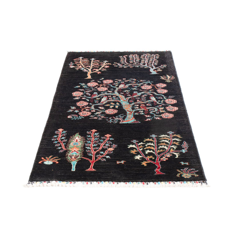 Ariana Teppich 77x199cm - Orientteppich - schwarz