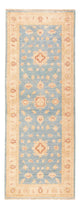 Ziegler Teppich 77x200cm - Orientteppich - hellblau