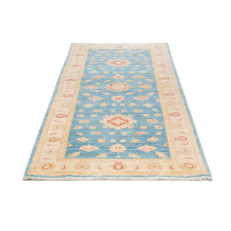 Ziegler Teppich 77x200cm - Orientteppich - hellblau
