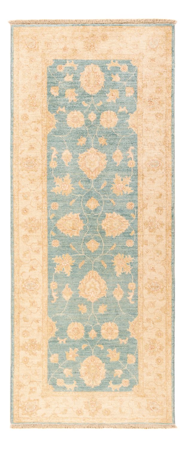 Ziegler Teppich 80x197cm - Orientteppich - türkis