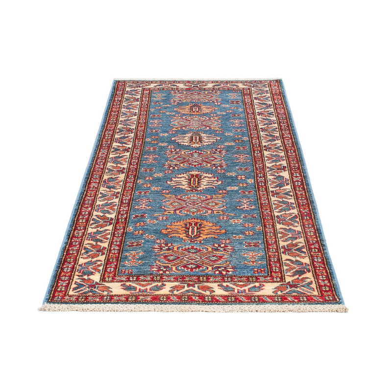 Kazak Teppich 76x200cm - Orientteppich - blau