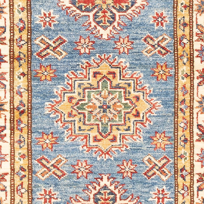 Kazak Teppich 60x180cm - Orientteppich - blau