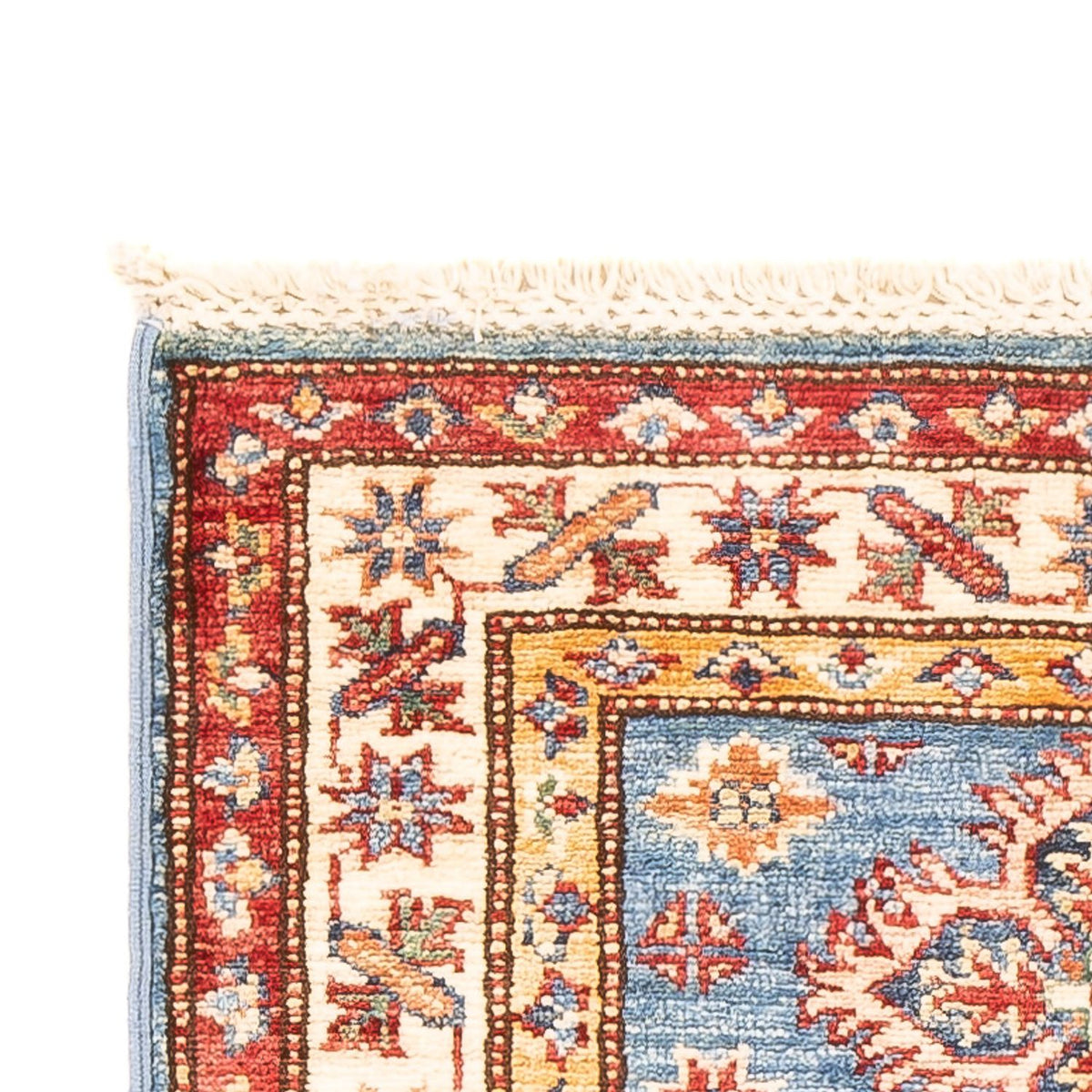 Kazak Teppich 60x180cm - Orientteppich - blau