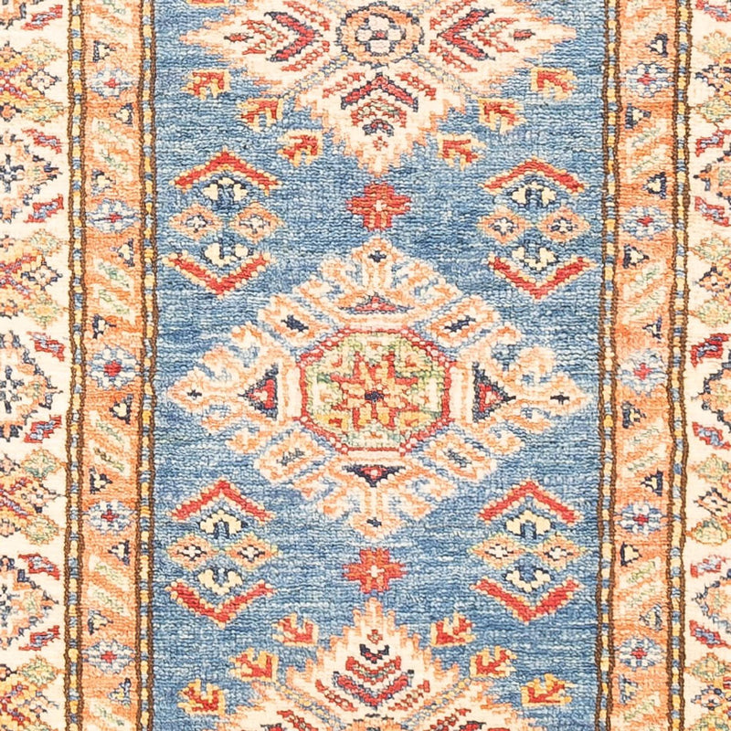 Kazak Teppich 61x177cm - Orientteppich - hellblau