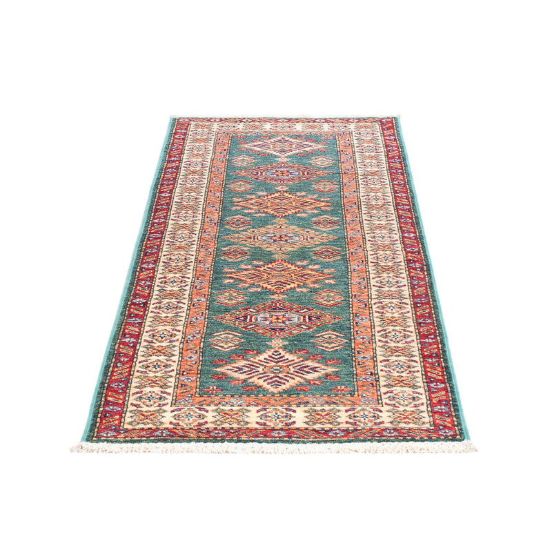 Kazak Teppich 61x181cm - Orientteppich - türkis
