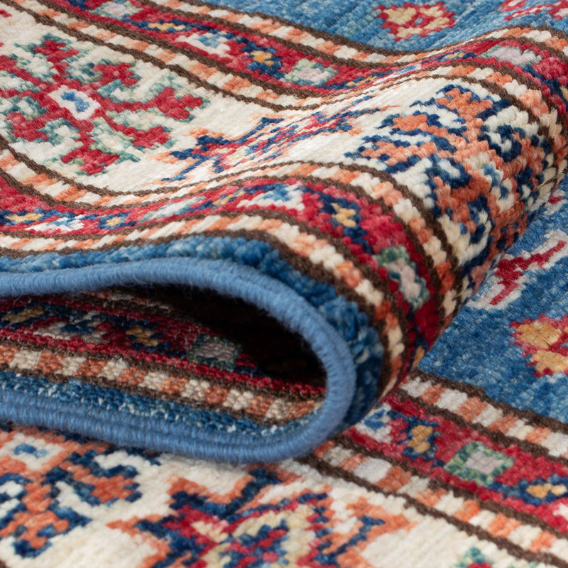 Kazak Teppich 61x188cm - Orientteppich - blau