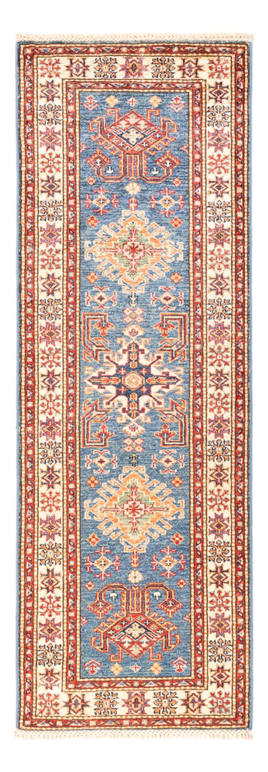 Kazak Teppich 63x189cm - Orientteppich - blau