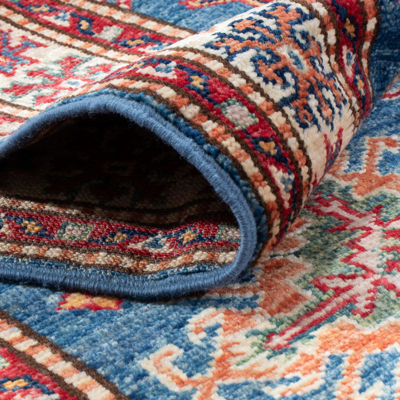 Kazak Teppich 63x189cm - Orientteppich - blau