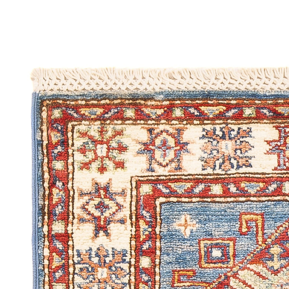 Kazak Teppich 61x185cm - Orientteppich - hellblau