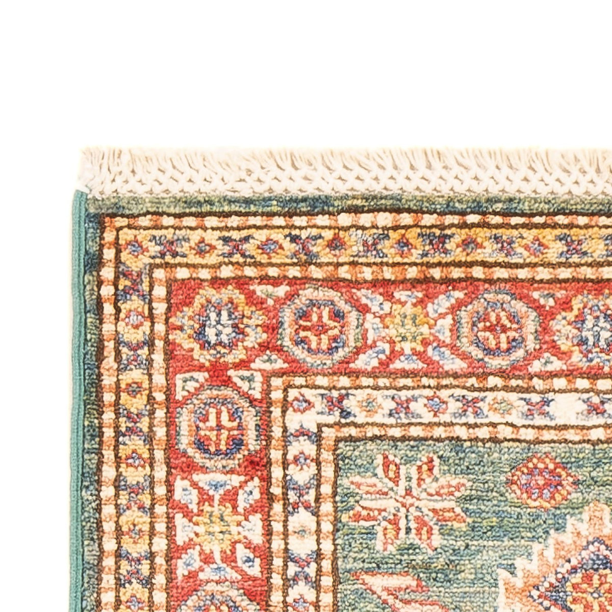 Kazak Teppich 59x186cm - Orientteppich - hellgrün