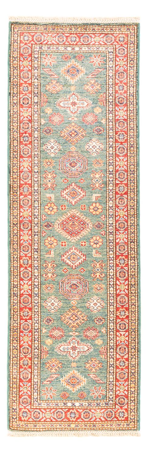Kazak Teppich 60x187cm - Orientteppich - hellgrün