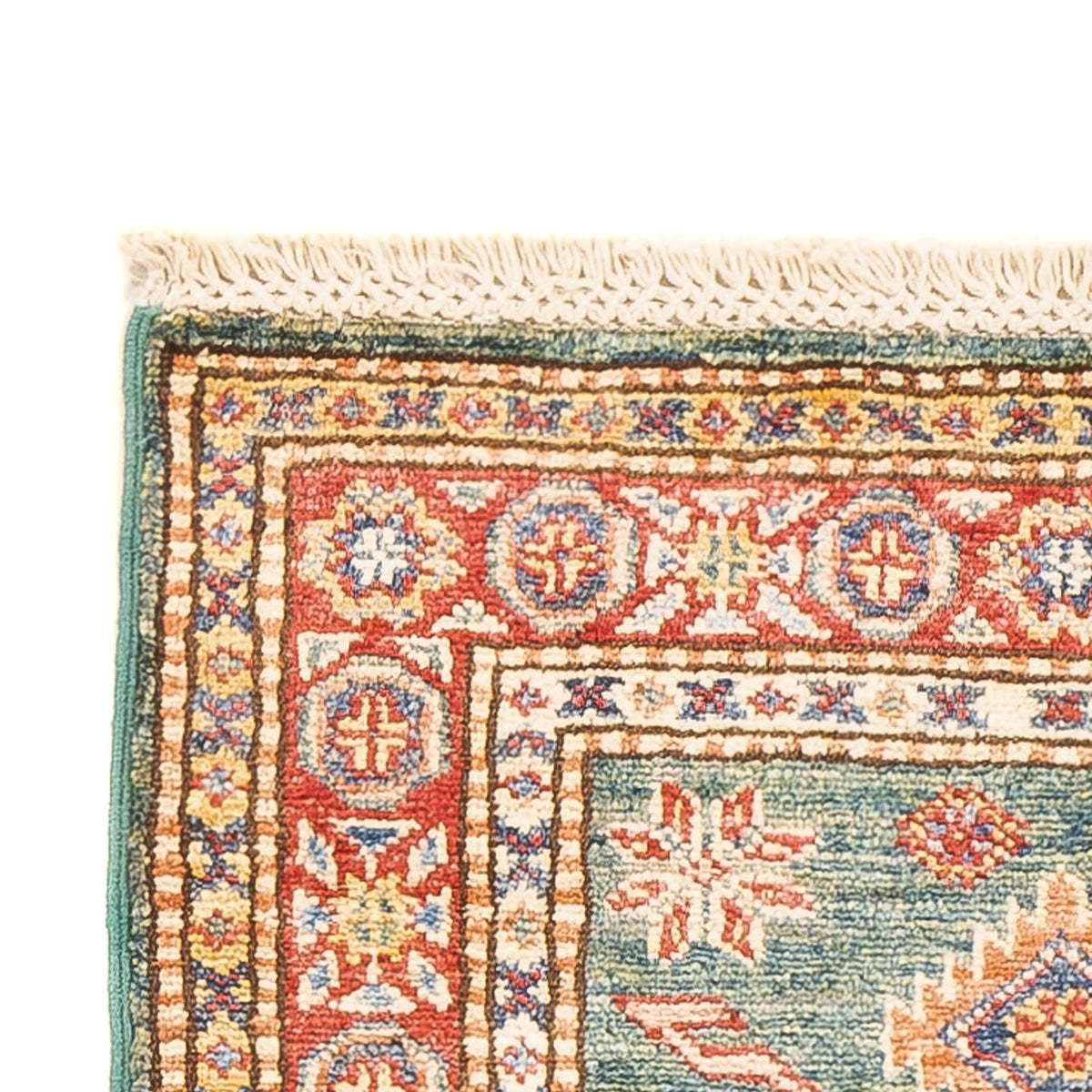 Kazak Teppich 60x187cm - Orientteppich - hellgrün