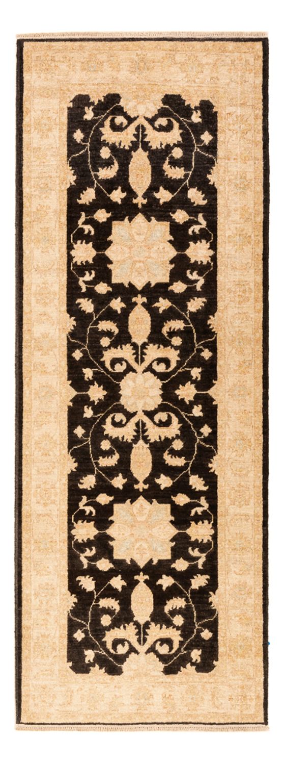 Ziegler Teppich 78x208cm - Orientteppich - schwarz