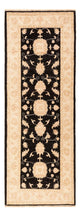 Ziegler Teppich 78x211cm - Orientteppich - schwarz
