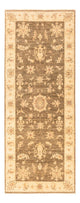 Ziegler Teppich 80x213cm - Orientteppich - olivgrün