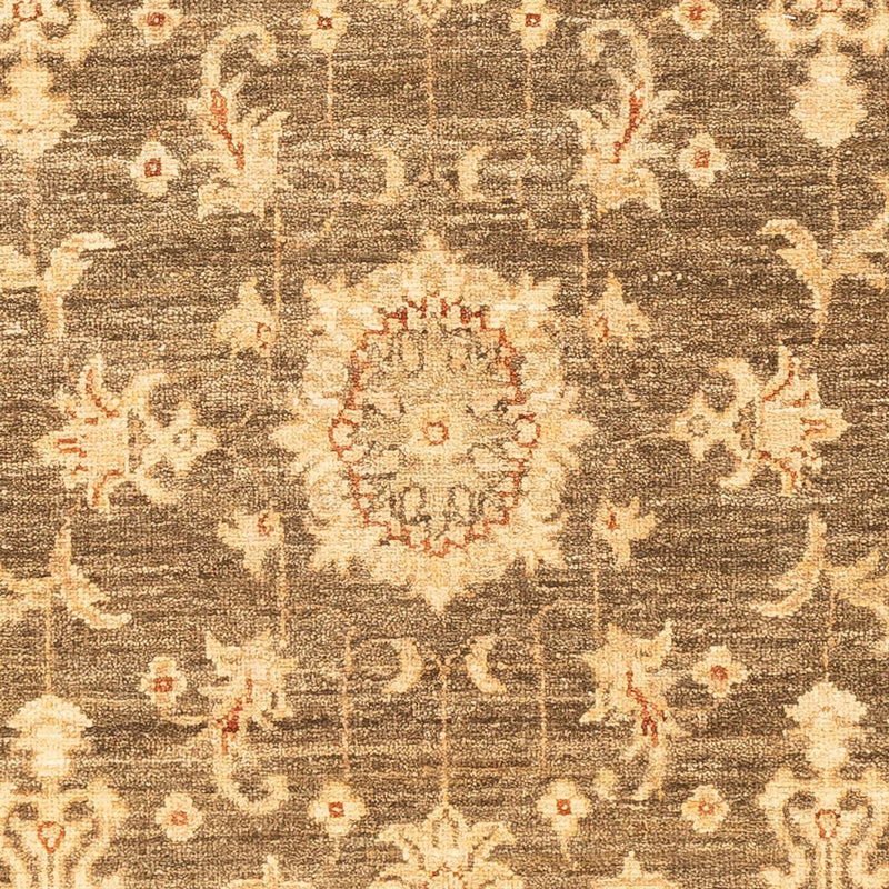 Ziegler Teppich 80x213cm - Orientteppich - olivgrün