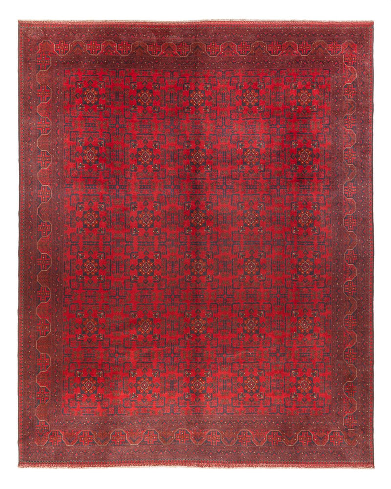 Afghan Teppich - 305 x 391 cm - bordeauxrot