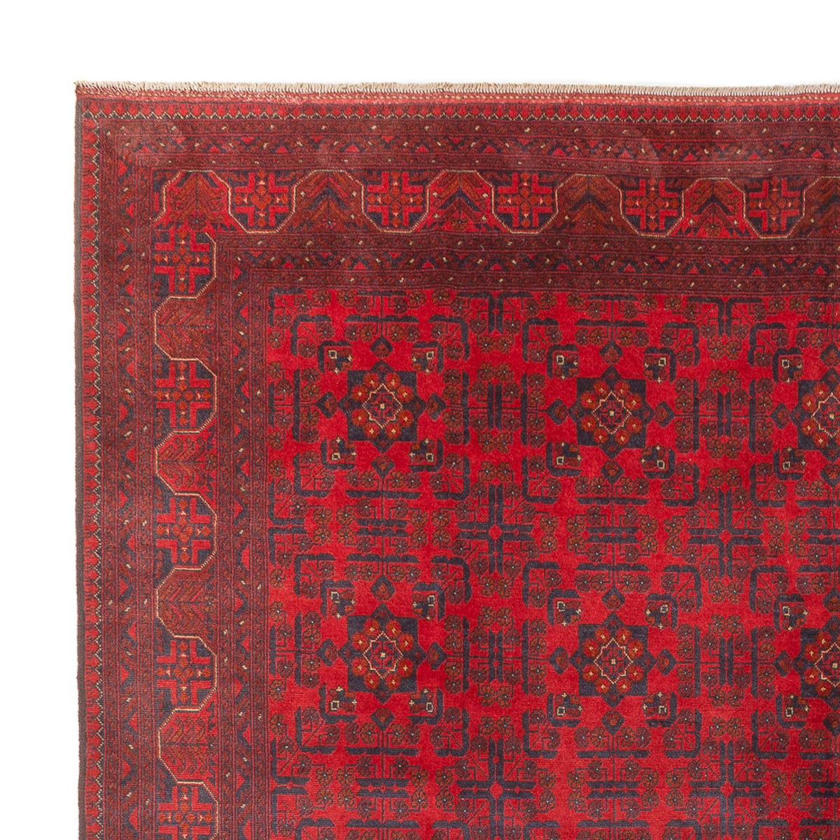 Afghan Teppich - 305 x 391 cm - bordeauxrot